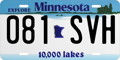 MN license plate 081SVH