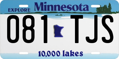 MN license plate 081TJS
