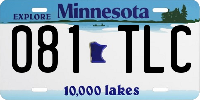 MN license plate 081TLC