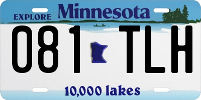 MN license plate 081TLH