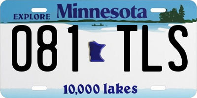 MN license plate 081TLS