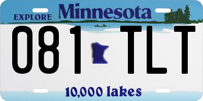 MN license plate 081TLT