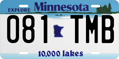 MN license plate 081TMB