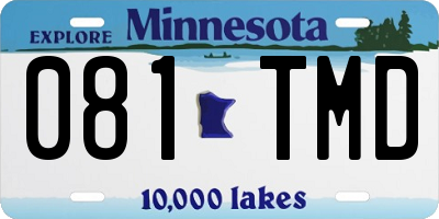 MN license plate 081TMD