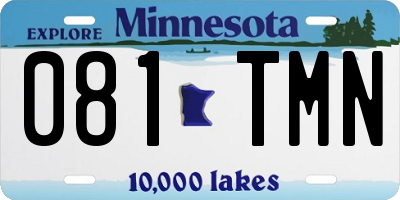 MN license plate 081TMN