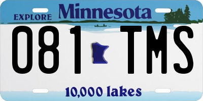 MN license plate 081TMS