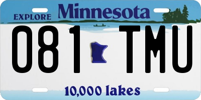 MN license plate 081TMU