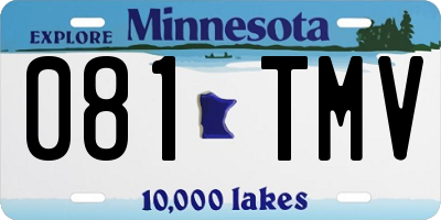 MN license plate 081TMV