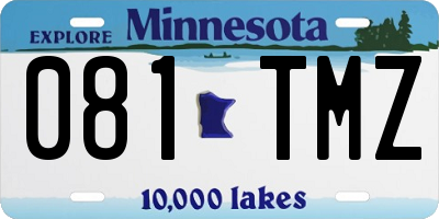 MN license plate 081TMZ