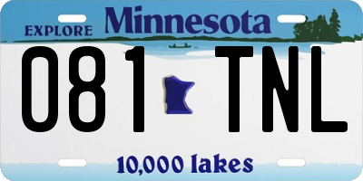 MN license plate 081TNL