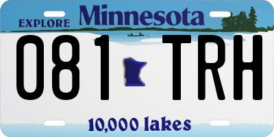 MN license plate 081TRH