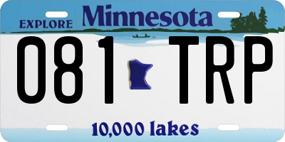 MN license plate 081TRP