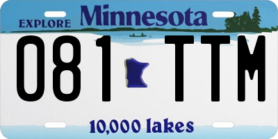 MN license plate 081TTM