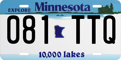 MN license plate 081TTQ
