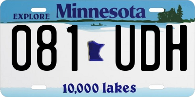 MN license plate 081UDH