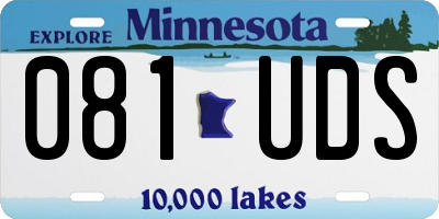 MN license plate 081UDS