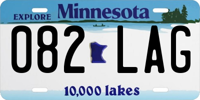 MN license plate 082LAG