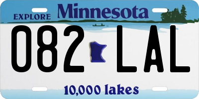 MN license plate 082LAL