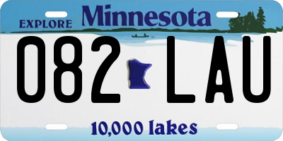 MN license plate 082LAU