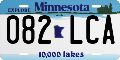 MN license plate 082LCA
