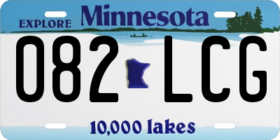 MN license plate 082LCG