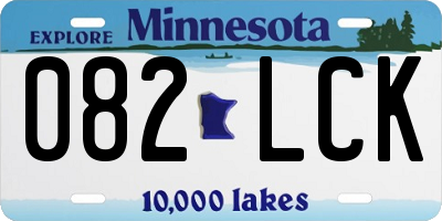 MN license plate 082LCK