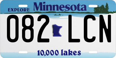MN license plate 082LCN