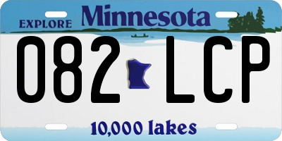 MN license plate 082LCP