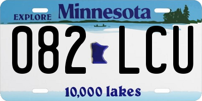 MN license plate 082LCU
