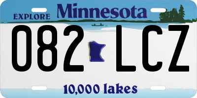 MN license plate 082LCZ