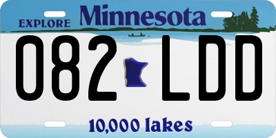 MN license plate 082LDD