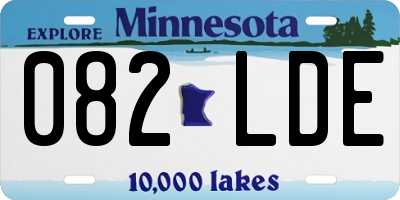 MN license plate 082LDE