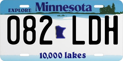 MN license plate 082LDH