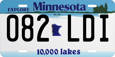 MN license plate 082LDI