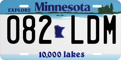 MN license plate 082LDM