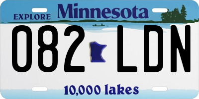 MN license plate 082LDN