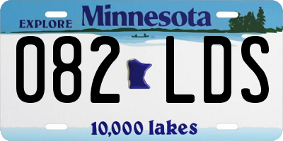 MN license plate 082LDS