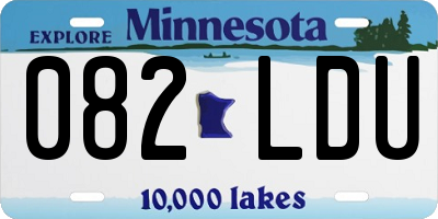 MN license plate 082LDU
