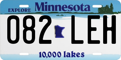 MN license plate 082LEH