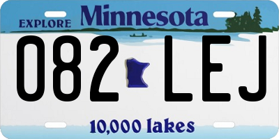 MN license plate 082LEJ