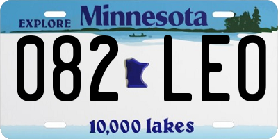 MN license plate 082LEO