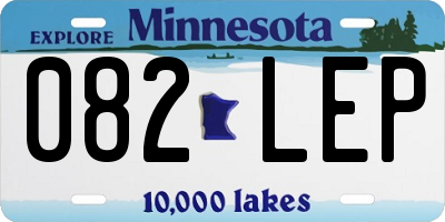 MN license plate 082LEP