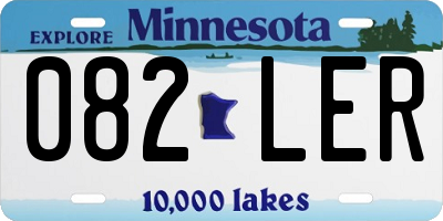 MN license plate 082LER