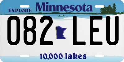 MN license plate 082LEU