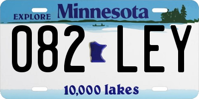 MN license plate 082LEY