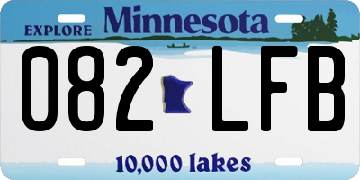 MN license plate 082LFB