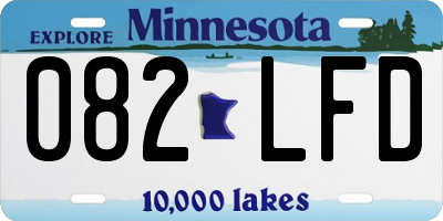 MN license plate 082LFD
