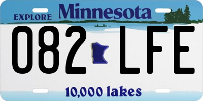 MN license plate 082LFE