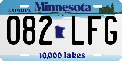 MN license plate 082LFG