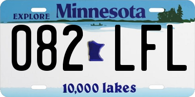 MN license plate 082LFL